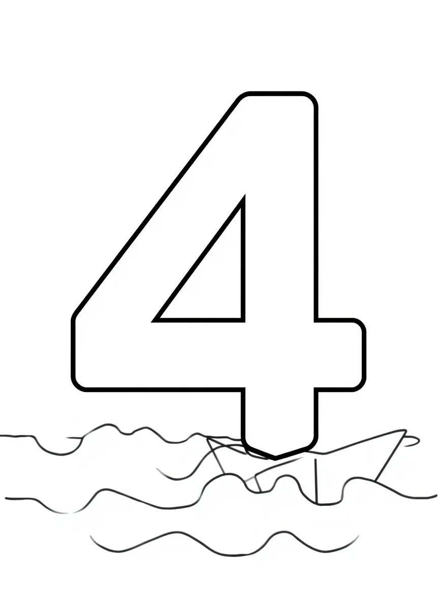 Número 4 Barquito