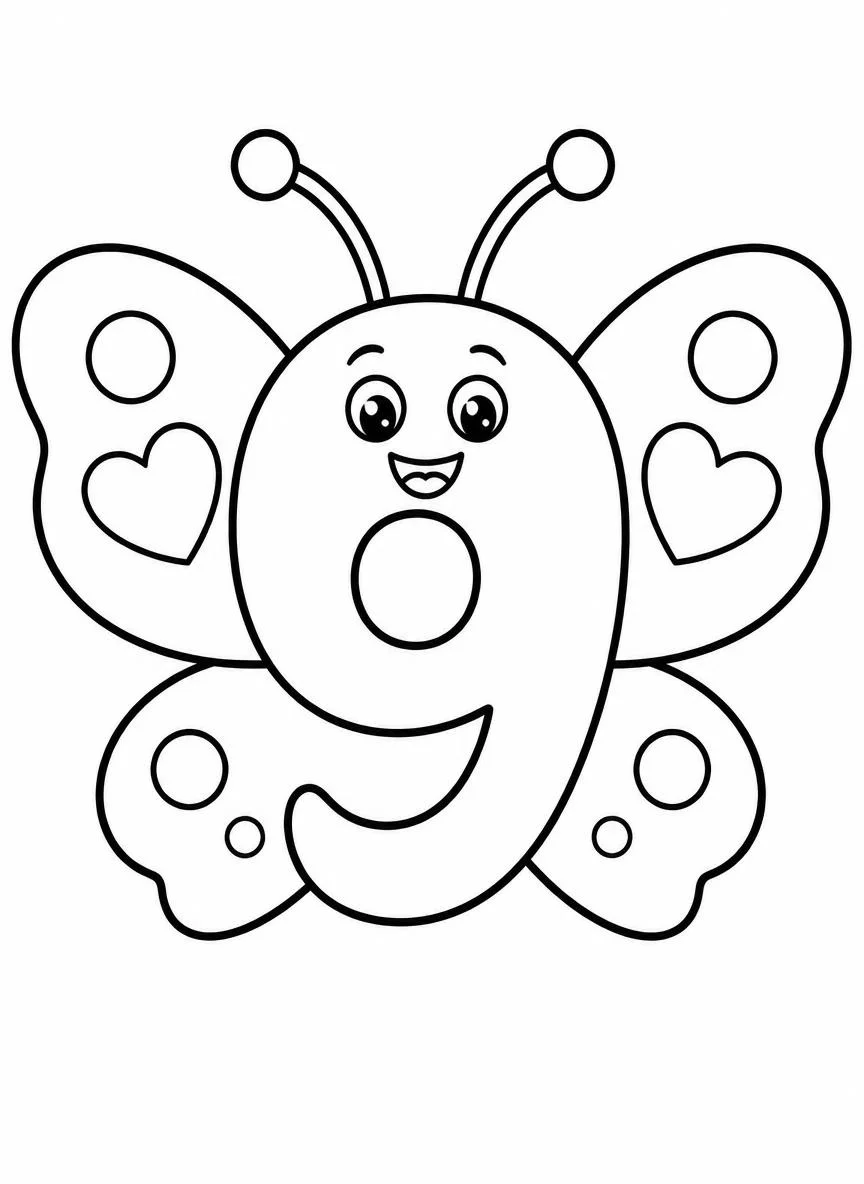 Número 9 Mariposa