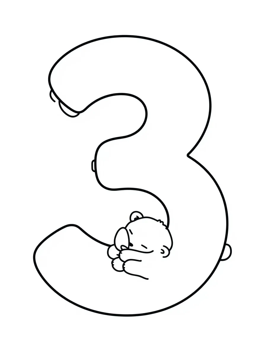 Número 3 Osito