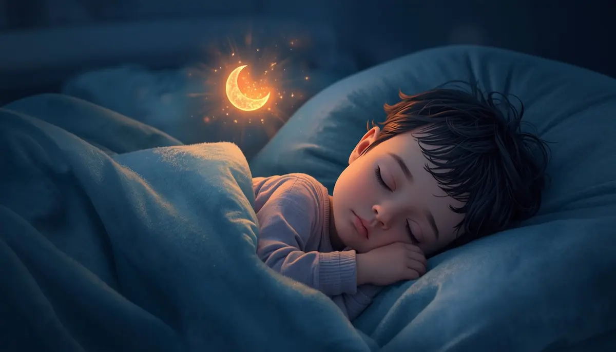 Ilustración de Lumina descansando sobre el musgo