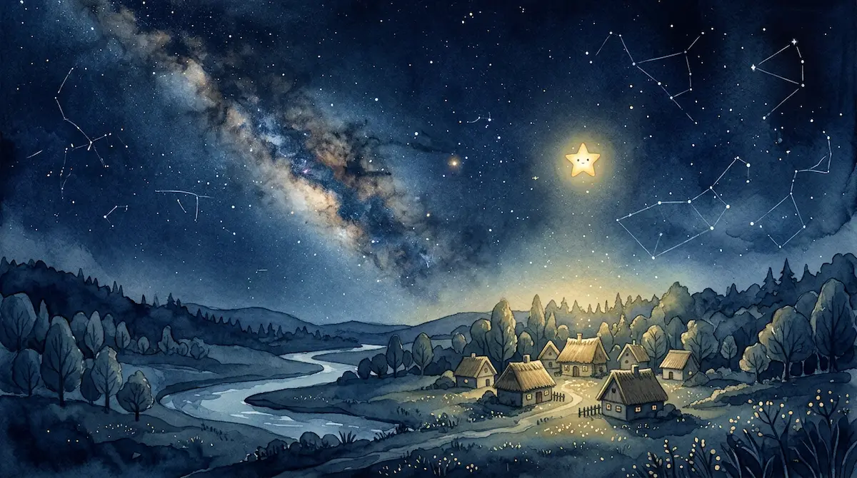 La estrellita sintiendo miedo