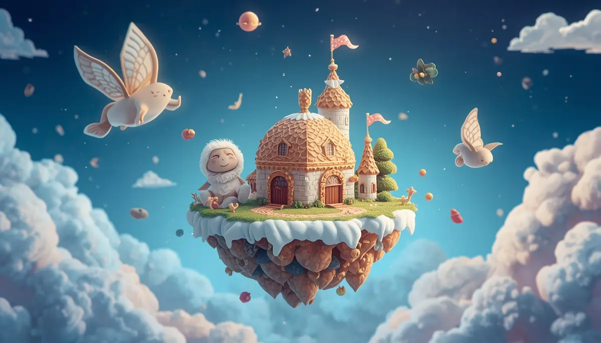 Ilustración de los globos de cristal y la noche
