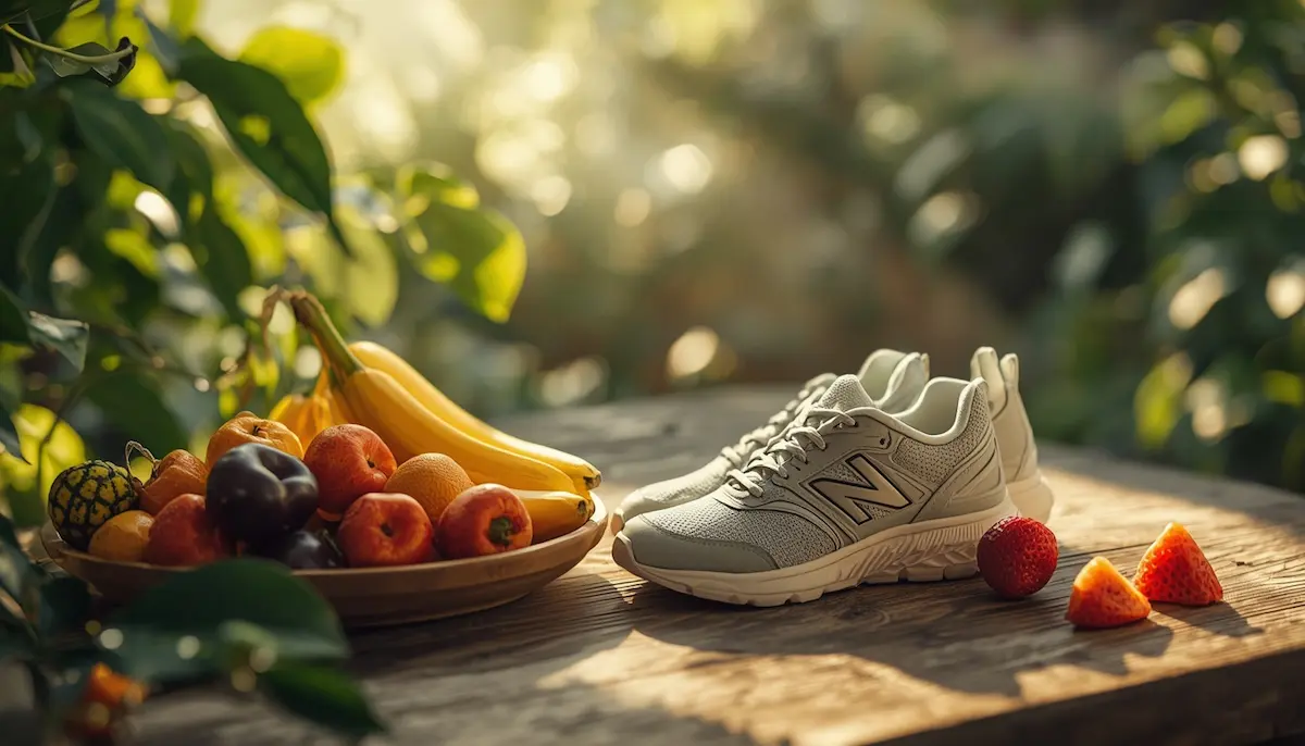 Ilustración de alimentación y deporte