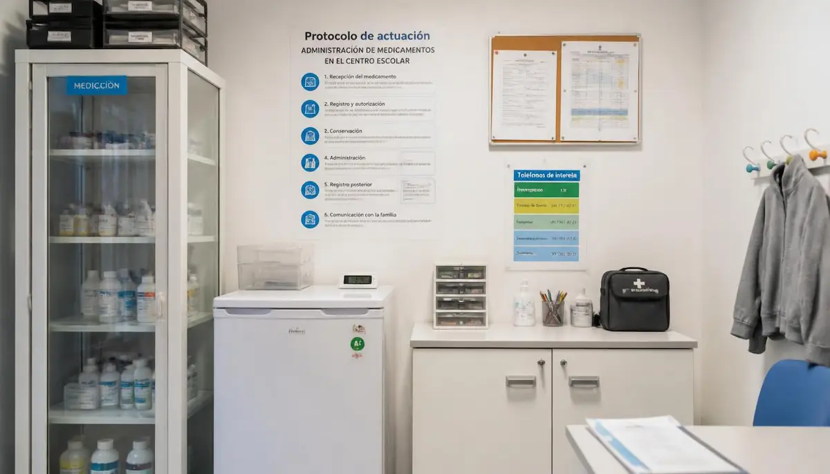 Gestión de medicación en horario escolar