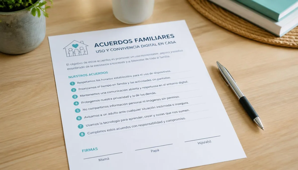 Diálogo familiar y acuerdos sobre tecnología