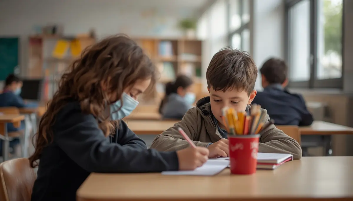 Ilustración de inclusión escolar y social